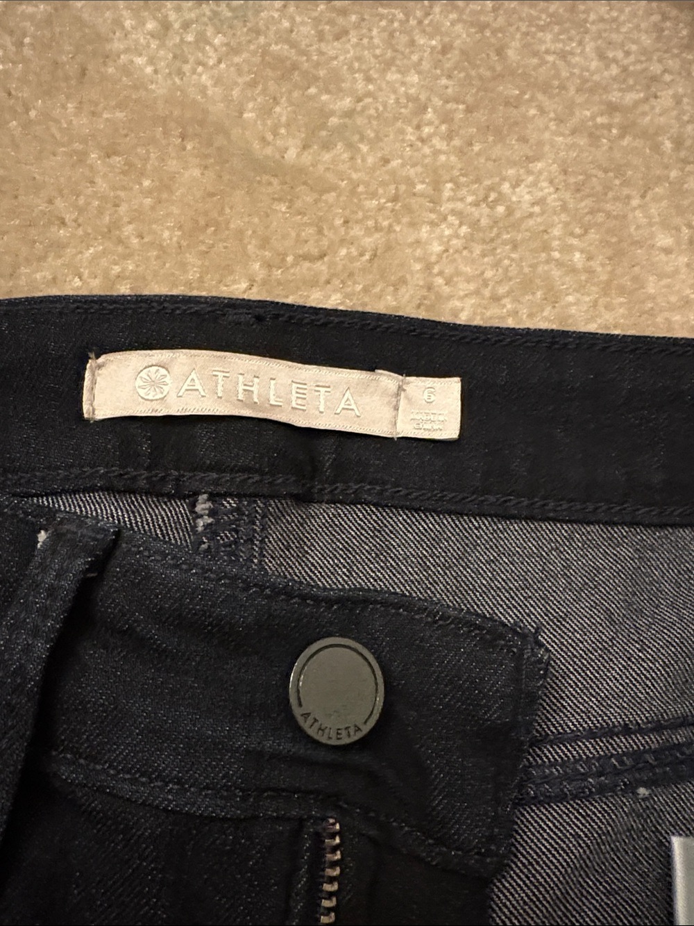 NWT Athelta Sculptek skinny jean overdye wash - Picture 3 of 4